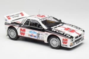 Lancia 037 #1 G. Cunico / E. Bartolich Targa Florio Winner 1983 Kyosho 1:18 08302H Diecast - image 6 of 8