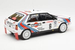 Lancia Delta HF 4WD #6 M. Biasion / T. Siviero Martini Rally Monte Carlo 1987 Kyosho 1:18 08960A Diecast - image 3 of 8