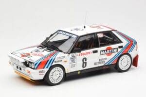 Lancia Delta HF 4WD #6 M. Biasion / T. Siviero Martini Rally Monte Carlo 1987 Kyosho 1:18 08960A Diecast