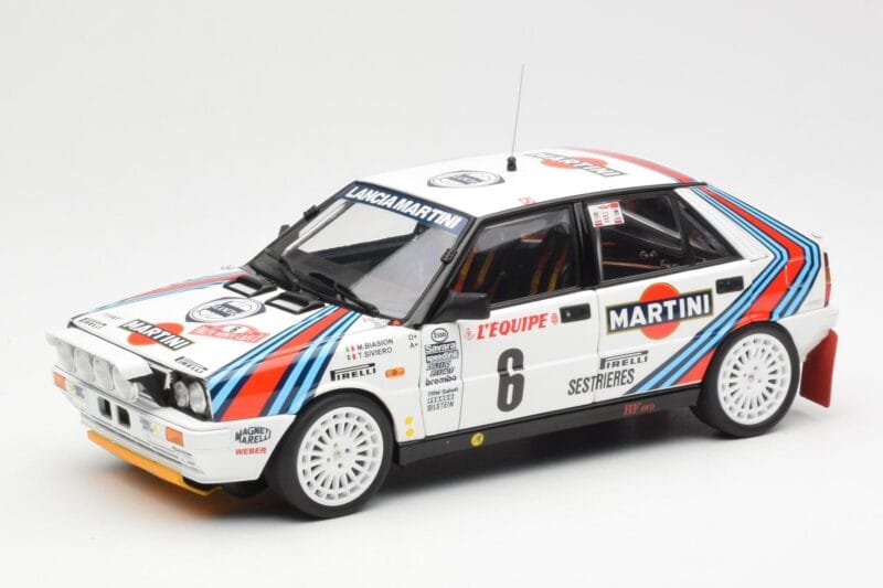 Lancia Delta HF 4WD #6 M. Biasion / T. Siviero Martini Rally Monte Carlo 1987 Kyosho 1:18 08960A Diecast