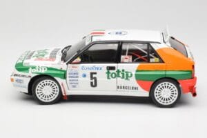 Lancia Delta HF Integrale Evo II Totip #5 A. Aghini / S. Farnocchia Rally Monte Carlo 1993 Kyosho 1:18 08348F Diecast - image 4 of 8