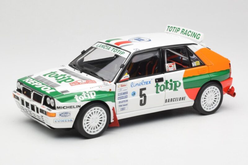 Lancia Delta HF Integrale Evo II Totip #5 A. Aghini / S. Farnocchia Rally Monte Carlo 1993 Kyosho 1:18 08348F Diecast