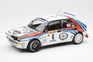 Lancia Delta HF Integrale Evo Martini #4 D. Auriol / B. Occelli Winner Rally Monte Carlo 1992 Kyosho 1:18 08348A Diecast