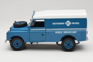 Land Rover Series III 109 Soft Top Motorway Patrol Blue Eagles Race 1:18 4403 Diecast - image 4 of 8