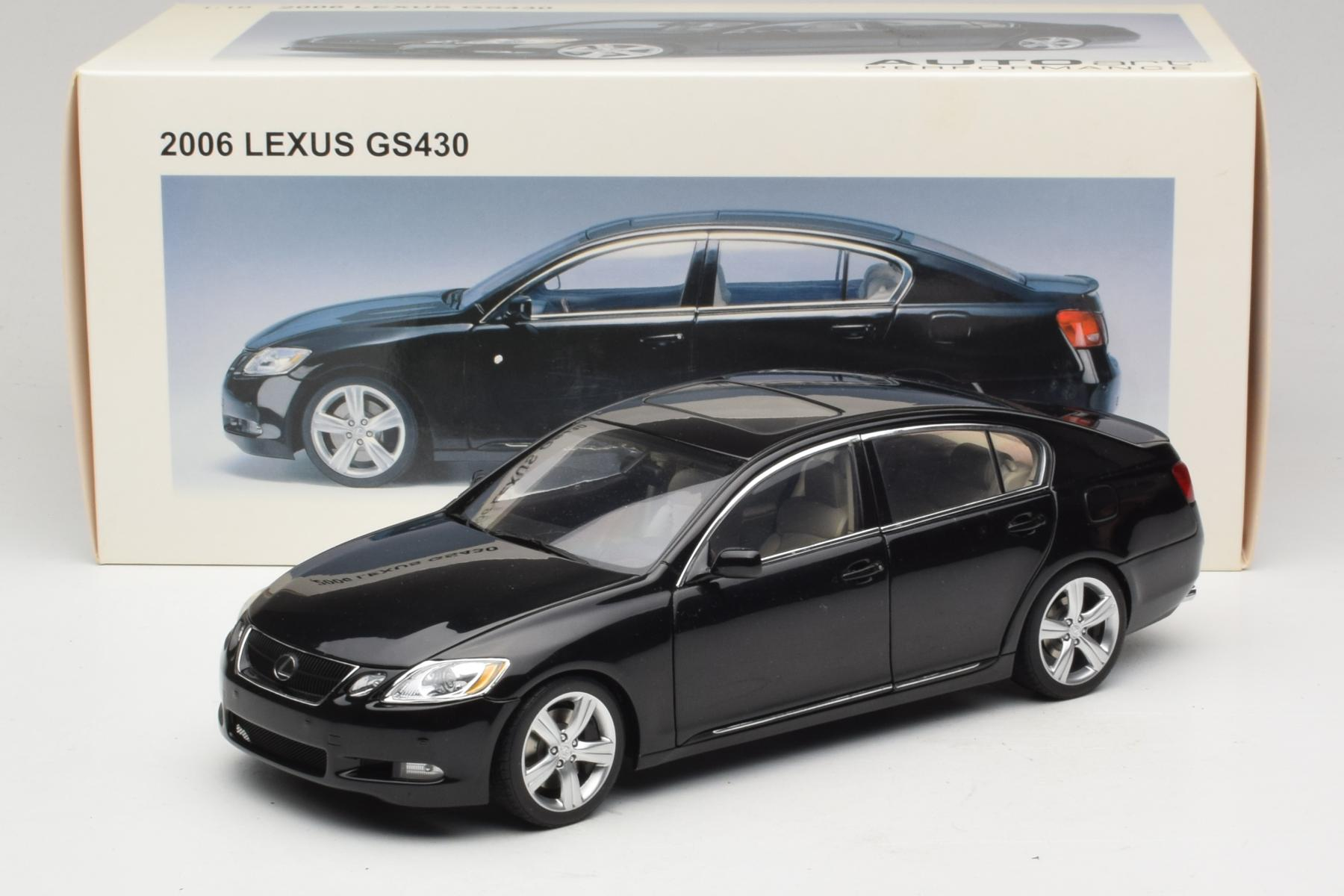 ミニカー AUTOart 1/18 2006 LEXUS GS430 AUTOart Lexus GS430 1:18 Diecast Onyx Black Sedan