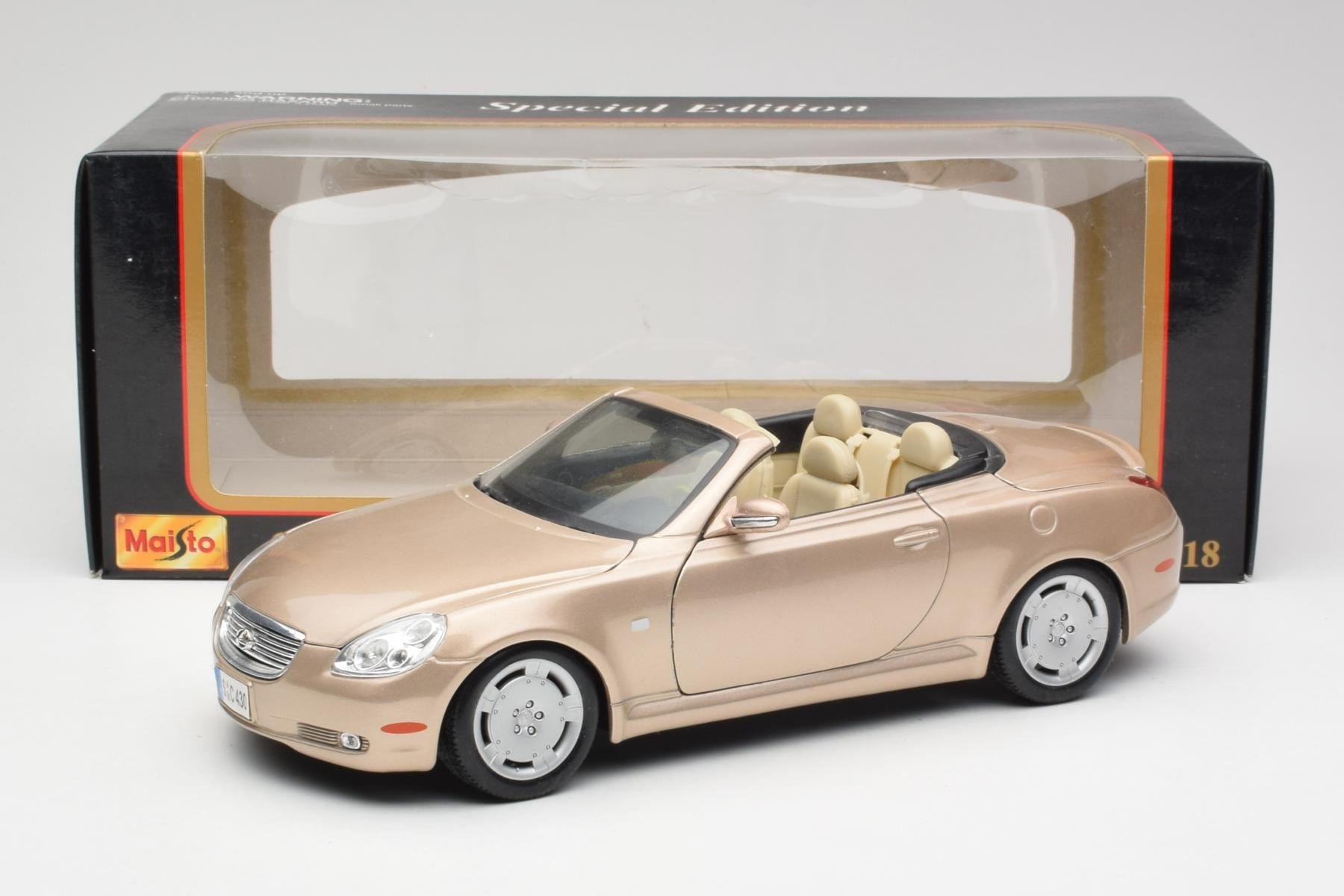 1/18 Maisto マイスト Lexus SC430 シャンパンゴールド Lexus SC430 Beige Maisto 1:18