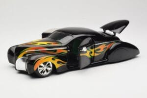 Lincoln Zephyr Scrape Custom Black with Flames Hot Wheels 1:18 57319 Diecast - image 2 of 8