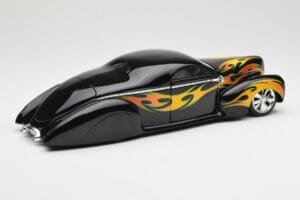 Lincoln Zephyr Scrape Custom Black with Flames Hot Wheels 1:18 57319 Diecast - image 3 of 8