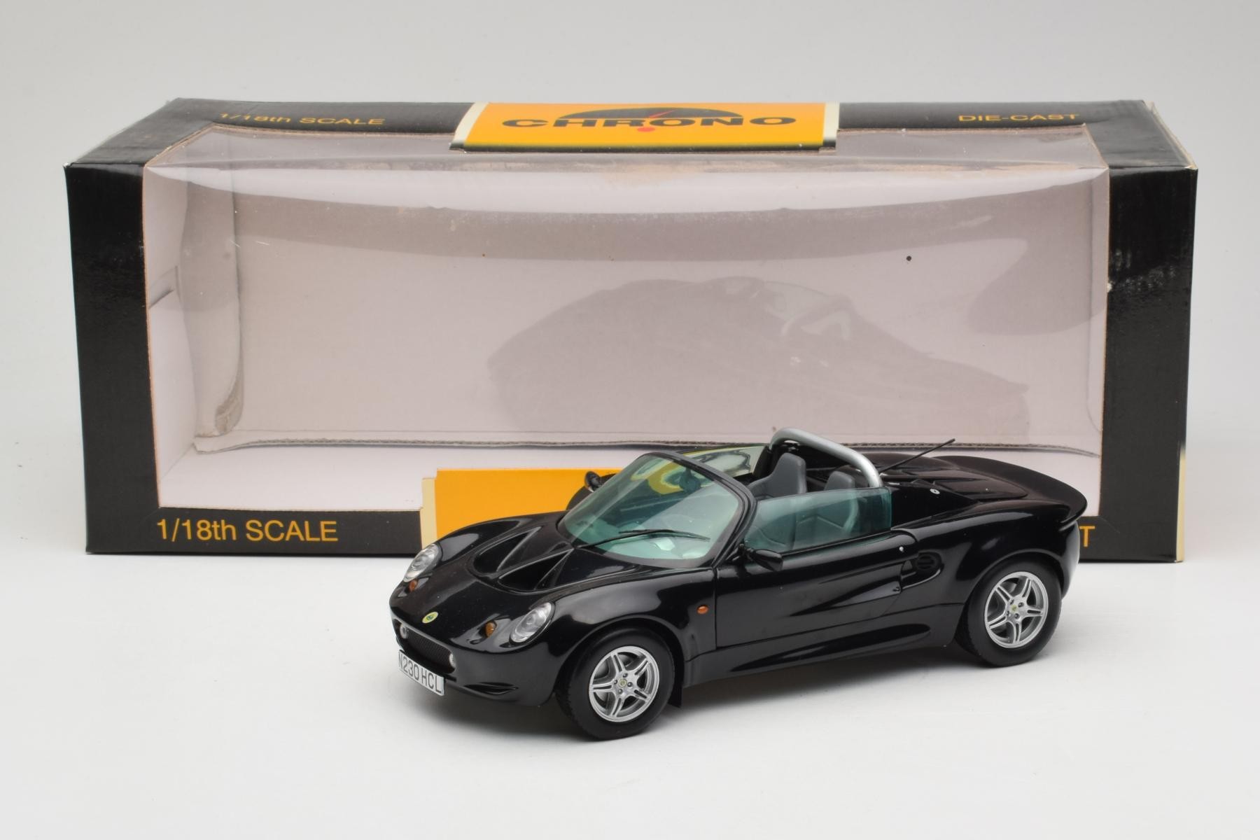 Chrono Lotus Elise S1 Roadster 1:18 Black Diecast