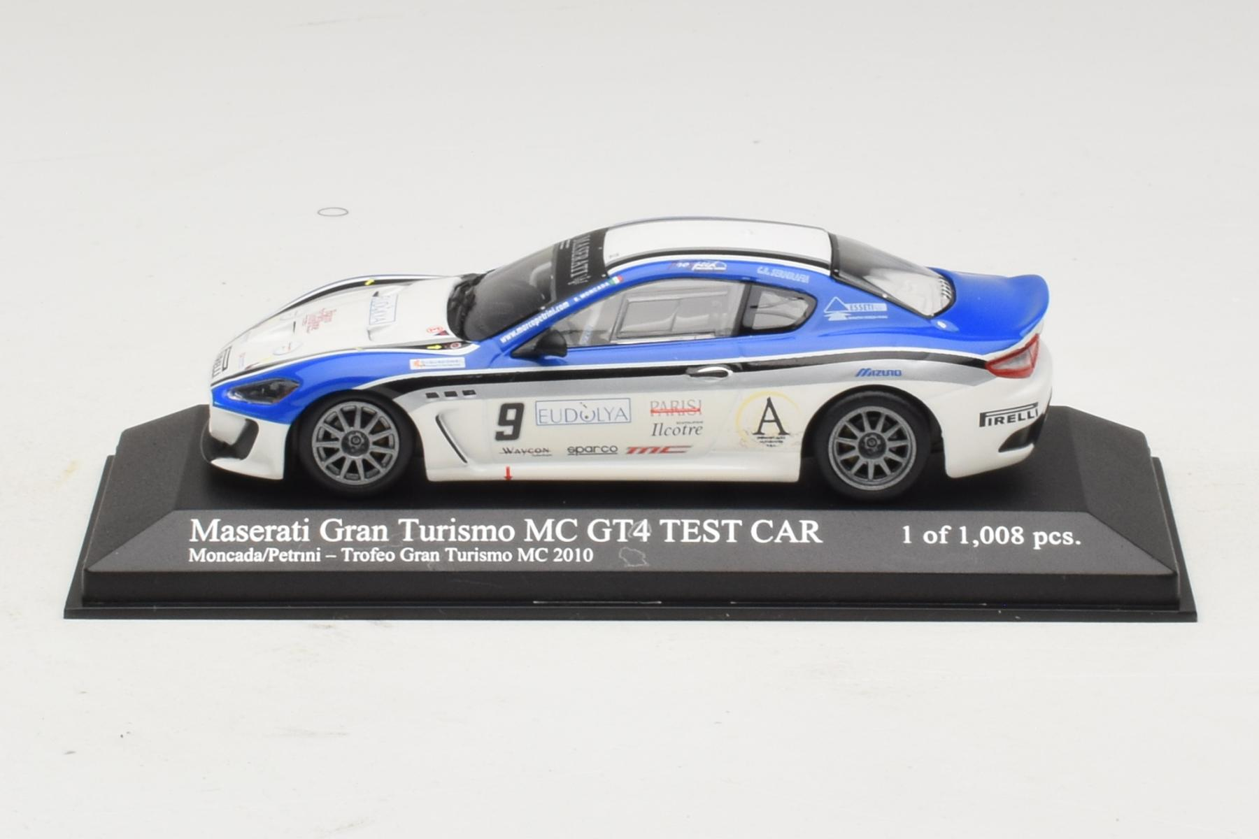 1/43 マセラティ グランツーリスモ MC GT4 2010 ホワイト Minichamps Maserati GranTurismo MC GT4 #9 1:43