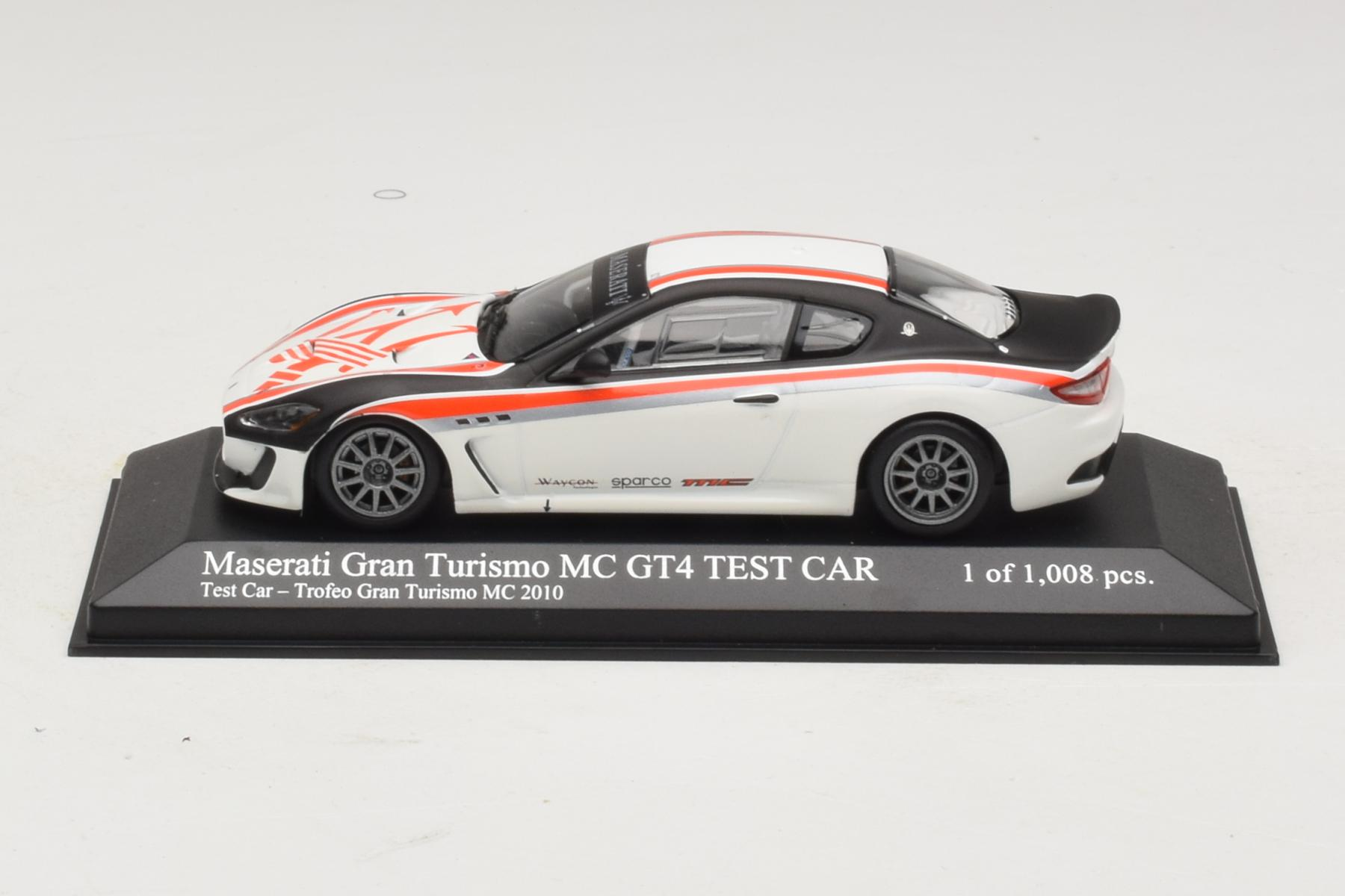ミニカー MINICHAMPS Maserati MC GT4 TEST CAR Minichamps Maserati GranTurismo GT4 1:43 Test Car 2010