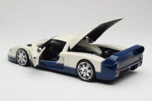 Maserati MC12 White Blue Hot Wheels 1:18 G7158 Diecast - image 5 of 8