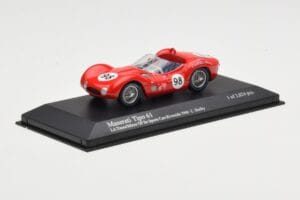 Maserati Tipo 61 #98 C. Shelby Times Mirror Grand Prix Riverside 1960 Minichamps 1:43 400601298 Diecast - image 2 of 4