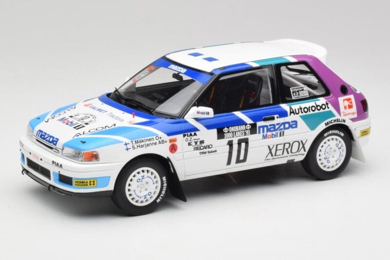 Mazda 323 GTX #10 T. Makinen / S. Harjanne 1000 Lakes Rally 1991 Otto 1:18 OT1099 Resin