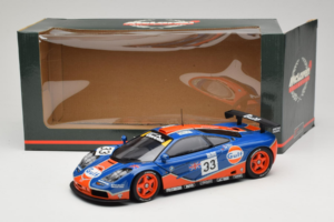 McLaren F1 GTR Gulf #33 R. Bellm / M. Weaver / J-J. Lehto 24 Hours of Le Mans 1996 UT Models 1:18 530161833 Diecast - image 8 of 8