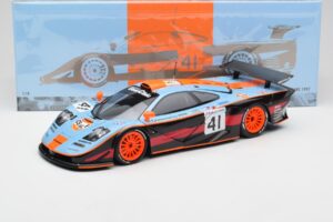 McLaren F1 GTR Gulf #41 P. Gounon / S. Oloffson 24 Hours of Le Mans 1997 Minichamps 1:18 530133741 Diecast - image 8 of 8
