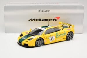 McLaren F1 GTR Harrods Mach One Racing #51 A. Wallace / D. Bell / J. Bell 24 Hours of Le Mans 1995 Minichamps 1:18 530133551  - image 8 of 8
