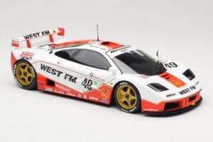 McLaren F1 GTR West Competition #49 J. Nielsen / J. Mass / T. Bscher 24 Hours of Le Mans 1995 Minichamps 1:18 530133549 Dieca - image 6 of 8
