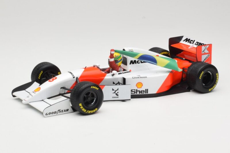 McLaren MP4/8 Ford #8 A. Senna Winner European GP Donington 1993 Minichamps 1:18 540931848 Diecast