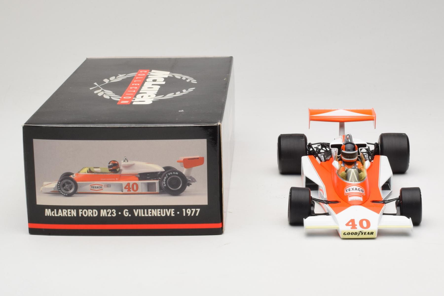 Minichamps McLaren M23 1:18 Villeneuve 1977 F1 Diecast
