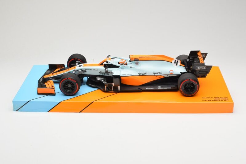 McLaren MCL35M #4 L. Norris 3rd Place Monaco GP 2021 Minichamps 1:18 533212402 Diecast