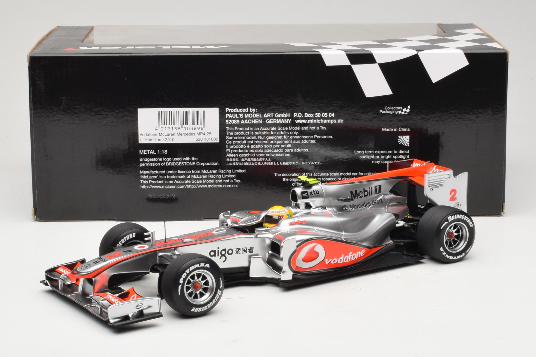 Minichamps McLaren MP4-25 Hamilton 1:18 F1 2010