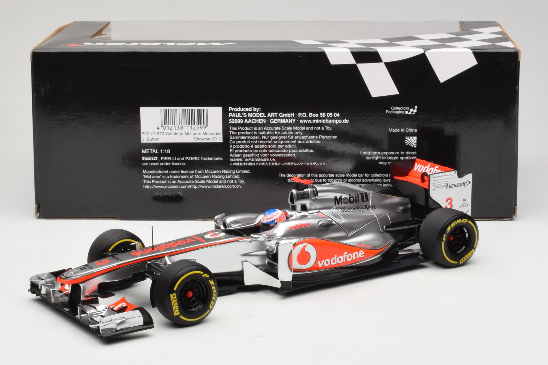 Minichamps McLaren MP4-27 1:18 Button Showcar Diecast
