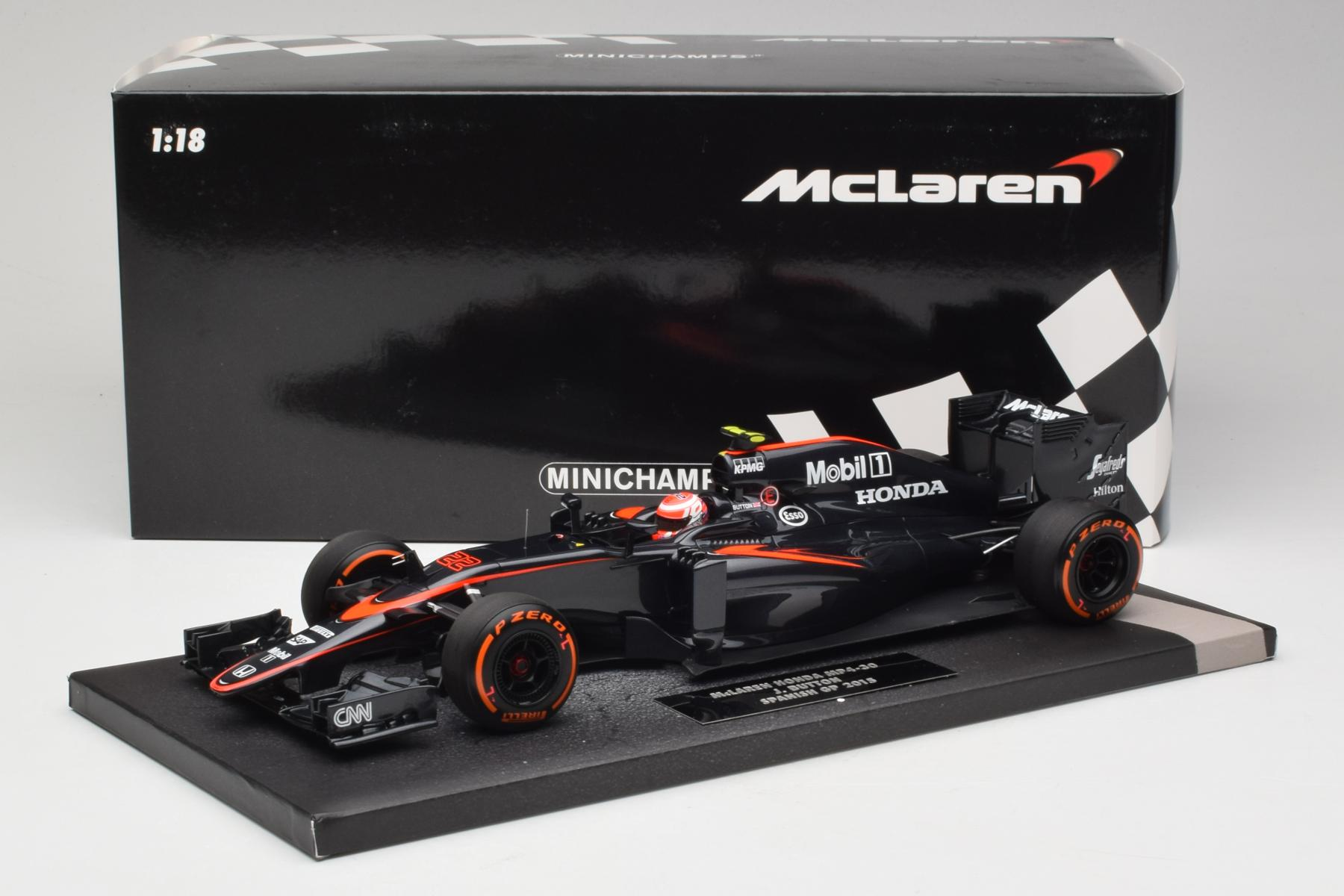 Minichamps McLaren MP4-30 1:18 Button Spain GP Diecast