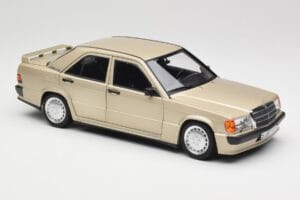 Mercedes 190E W201 2.3-16 Smoke Silver Metallic Norev 1:18 183831 Diecast - image 6 of 8