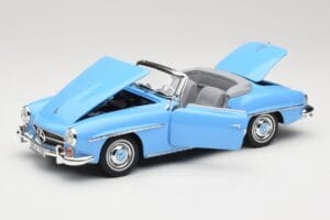 Mercedes 190 SL W121 Light Blue Norev 1:18 183400 Diecast - image 2 of 8