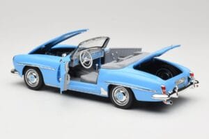 Mercedes 190 SL W121 Light Blue Norev 1:18 183400 Diecast - image 5 of 8