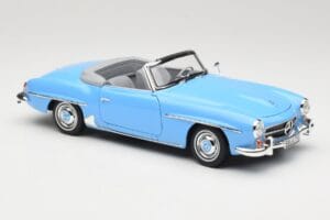 Mercedes 190 SL W121 Light Blue Norev 1:18 183400 Diecast - image 6 of 8
