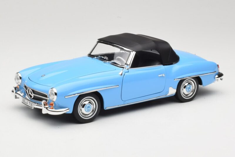 Mercedes 190 SL W121 Light Blue Norev 1:18 183400 Diecast