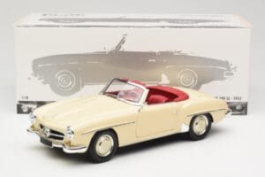 Mercedes 190 SL W121 Beige Minichamps 1:18 103037034 Diecast - image 8 of 8