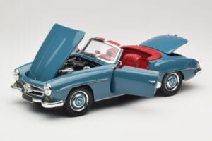 Mercedes 190 SL W121 Blue Minichamps 1:18 103037033 Diecast - image 2 of 8