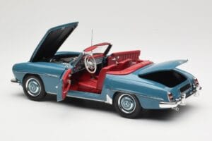 Mercedes 190 SL W121 Blue Minichamps 1:18 103037033 Diecast - image 5 of 8
