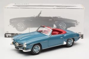 Mercedes 190 SL W121 Blue Minichamps 1:18 103037033 Diecast - image 8 of 8