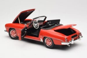 Mercedes 190 SL W121 Guards Red Minichamps 1:18 100037032 Diecast - image 5 of 8