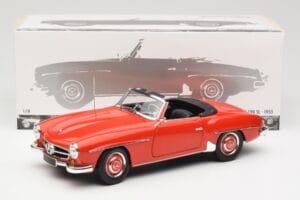 Mercedes 190 SL W121 Guards Red Minichamps 1:18 100037032 Diecast - image 8 of 8