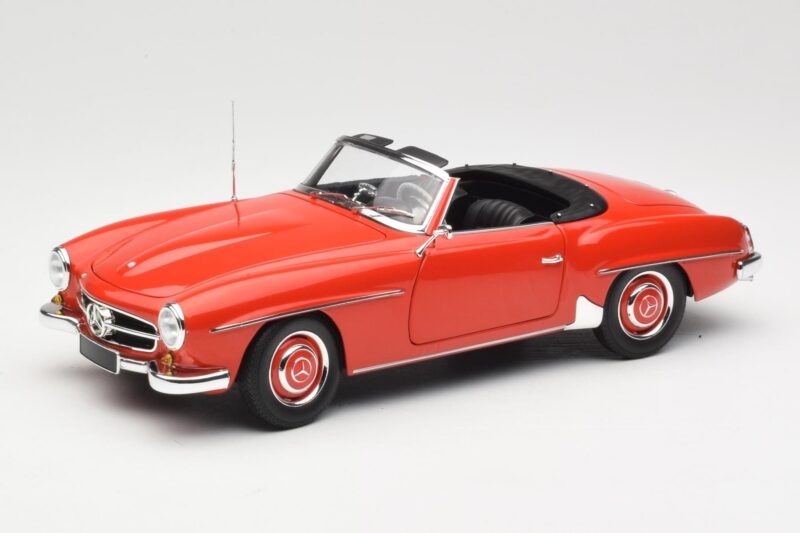 Mercedes 190 SL W121 Guards Red Minichamps 1:18 Mercedes 190 SL W121 Guards Red Minichamps 1:18 100037032 Diecast