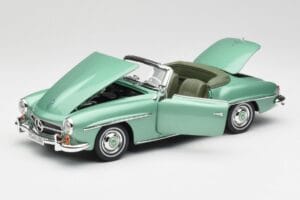 Mercedes 190 SL W121 Light Green Metallic Norev 1:18 183401 Diecast - image 2 of 9