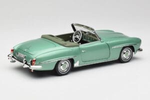Mercedes 190 SL W121 Light Green Metallic Norev 1:18 183401 Diecast - image 4 of 9