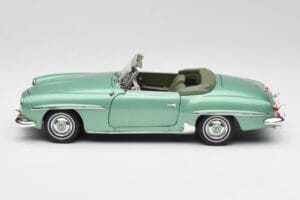 Mercedes 190 SL W121 Light Green Metallic Norev 1:18 183401 Diecast - image 5 of 9