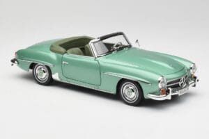 Mercedes 190 SL W121 Light Green Metallic Norev 1:18 183401 Diecast - image 7 of 9