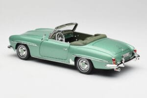 Mercedes 190 SL W121 Light Green Metallic Norev 1:18 183401 Diecast - image 8 of 9