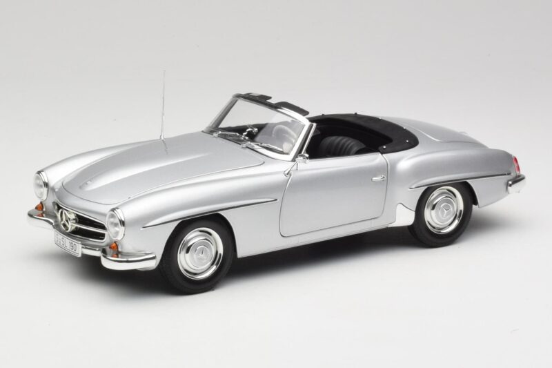 Mercedes 190 SL W121 Silver Grey Minichamps 1:18 Mercedes 190 SL W121 Silver Grey Minichamps 1:18 100037031 Diecast
