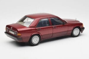 Mercedes 190E W201 2.0 Red Dealer Edition AUTOart 1:18 B66040383 Diecast - image 3 of 8