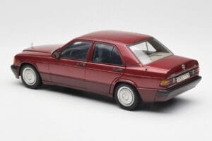 Mercedes 190E W201 2.0 Red Dealer Edition AUTOart 1:18 B66040383 Diecast - image 7 of 8