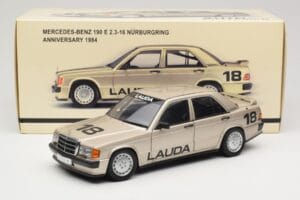 Mercedes 190E 2.3-16 W201 #1 N. Lauda Race of Champions Nurburgring 1984 AUTOart 1:18 88431 Diecast - image 8 of 8