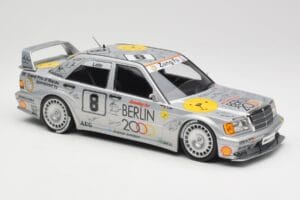 Mercedes 190E 2.5-16 EVO II W201 #8 Zung Fu E. Lohr Guia Race Macau 1992 Minichamps 1:18 155923608 Diecast - image 2 of 6